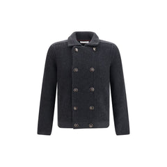 Brunello Cucinelli Gray Cashmere Cardigan