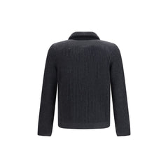 Brunello Cucinelli Gray Cashmere Cardigan