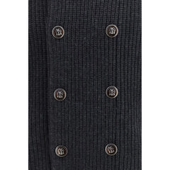 Brunello Cucinelli Gray Cashmere Cardigan
