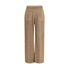 Brunello Cucinelli Brown Cotton Casual Pants