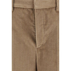 Brunello Cucinelli Brown Cotton Casual Pants