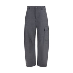 Brunello Cucinelli Gray Wool Oves Aries Cargo Pants