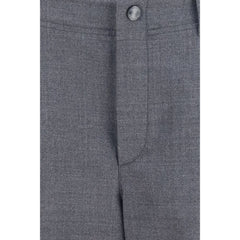 Brunello Cucinelli Gray Wool Oves Aries Cargo Pants