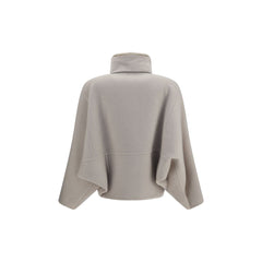 Brunello Cucinelli White Wool Oves Aries Coat