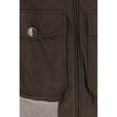 Brunello Cucinelli Brown Cotton Bomber