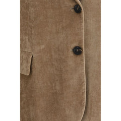 Brunello Cucinelli Beige Viscose Full-Length Jacket