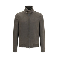 Brunello Cucinelli Gray Wool Oves Aries Full-Length Jacket