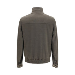 Brunello Cucinelli Gray Wool Oves Aries Full-Length Jacket