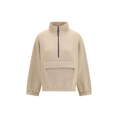 Brunello Cucinelli Beige Cashmere Sweatshirt