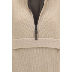 Brunello Cucinelli Beige Cashmere Sweatshirt