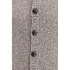 Brunello Cucinelli Gray Wool Oves Aries Cardigan