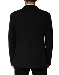 Dolce & Gabbana Black Embroidered Single Breasted Jacket