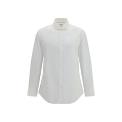Brunello Cucinelli White Cotton Dress Shirt