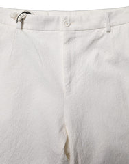 Dolce & Gabbana White Cotton StraightLeg Casual Trouser Pants