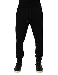 Dolce & Gabbana Black Cotton Jogger Men Sweatpants Pants