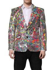 Dolce & Gabbana Multicolor SICILIA 2 Buttons Jacket Suit