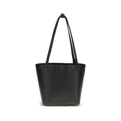The Row Black Calf Leather Bos Taurus Shoulder Bag