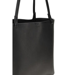 The Row Black Calf Leather Bos Taurus Shoulder Bag