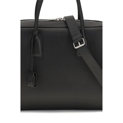 Saint Laurent Black Calf Leather Bos Taurus Handbag