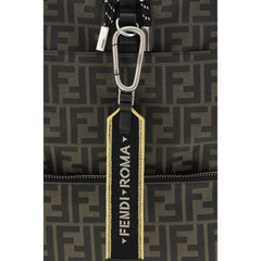Fendi Brown Polyester Backpack