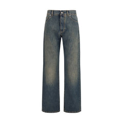 Fendi Blue Cotton Jeans Denim