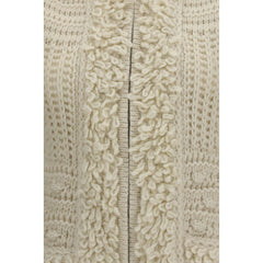 Fendi White Wool Oves Aries Sleeveless Jacket