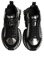 Dolce & Gabbana Black Two-Tone Super King Men Sneakers Shoes