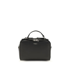 Fendi Black Calf Leather Bos Taurus Handbag