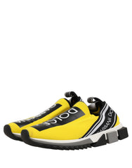 Dolce & Gabbana Yellow Sorrento Low Top Men Sneakers Shoes