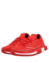 Dolce & Gabbana Red SORRENTO Sport Stretch Men Sneakers Shoes