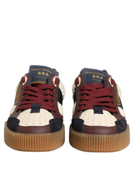 Dolce & Gabbana Multicolor Leather MIAMI Sneakers Men Shoes