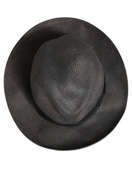 Dolce & Gabbana Men Gray Paper Woven Wide Brim Fedora Hat
