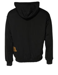 Dolce & Gabbana Black DG Logo Hoodie Men Sweatshirt Sweater