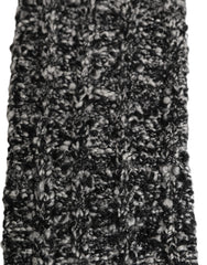 Dolce & Gabbana Sleeves Black Wool Blend Knitted Warmer Arm