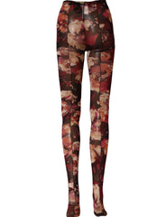 Dolce & Gabbana Multicolor Floral Nylon Tights Stockings Socks