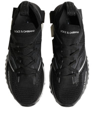 Dolce & Gabbana Black White Sorrento Low Top Sneakers Shoes