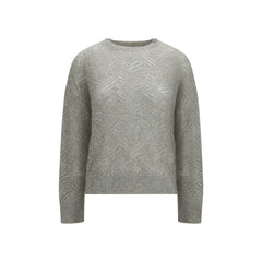 Brunello Cucinelli Gray Linen Sweatshirt
