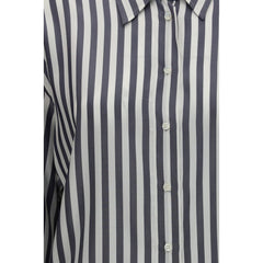 Brunello Cucinelli Multicolor Silk Pattern Shirt