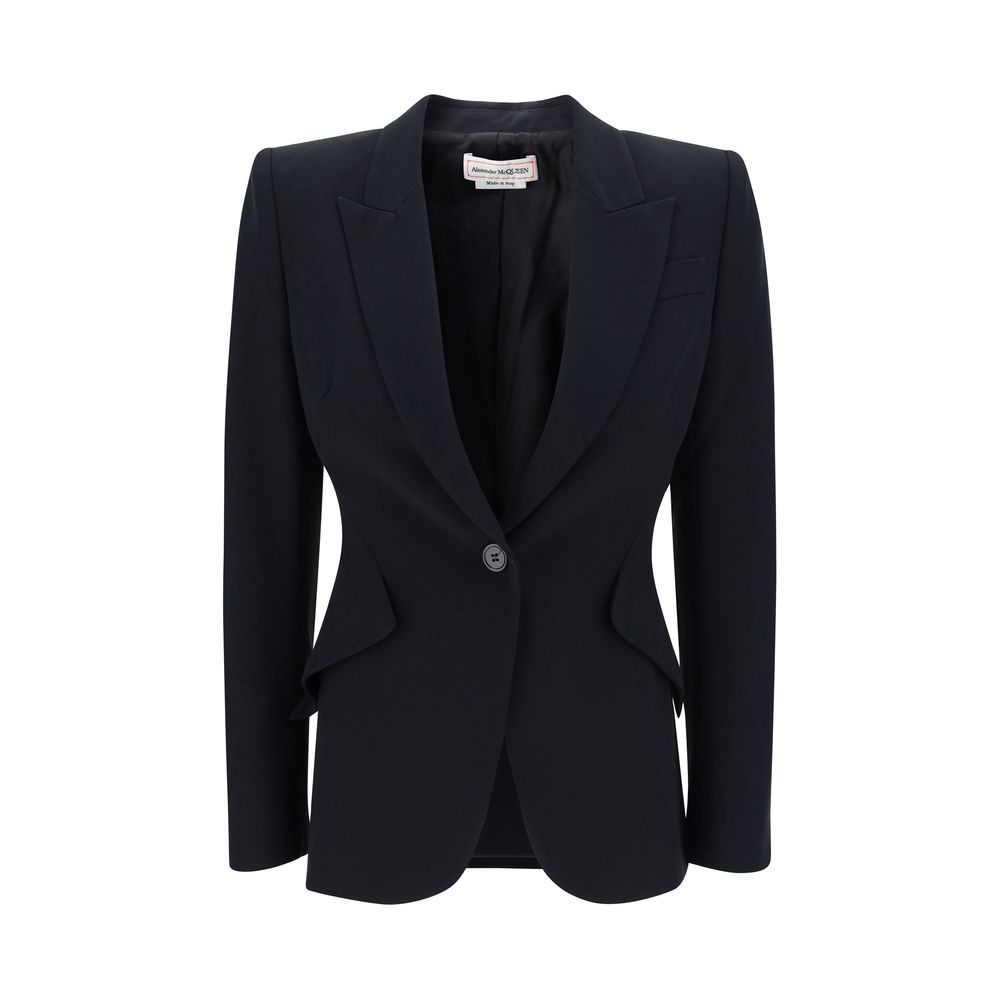 Alexander McQueen Black Acetate Blazer