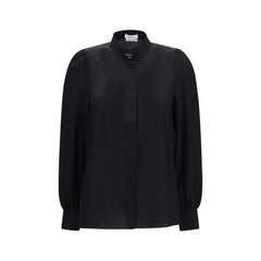 Alexander McQueen Black Silk Blouse