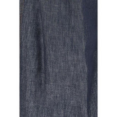Brunello Cucinelli Blue Cotton High-Waisted Jean