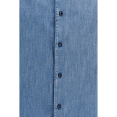Brunello Cucinelli Blue Denim Shirt