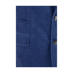 Brunello Cucinelli Blue Cotton Blazer