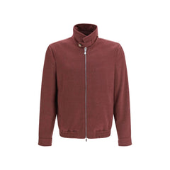 Brunello Cucinelli Bordeaux Wool Oves Aries Full-Length Jacket