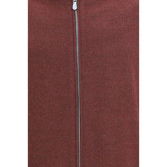 Brunello Cucinelli Bordeaux Wool Oves Aries Full-Length Jacket