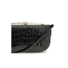 Tom Ford Black Calf Leather Bos Taurus Shoulder Bag