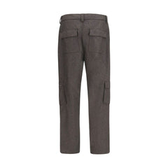 Brunello Cucinelli Brown Wool Oves Aries Cargo Pants