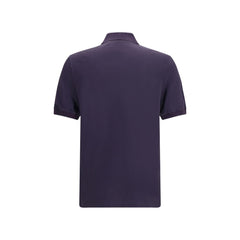 Brunello Cucinelli Purple Cotton Polo Shirt