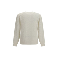 Brunello Cucinelli White Cashmere Sweater