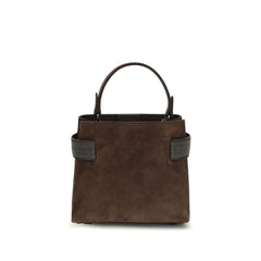 Brunello Cucinelli Brown Calf Leather Bos Taurus Handbag